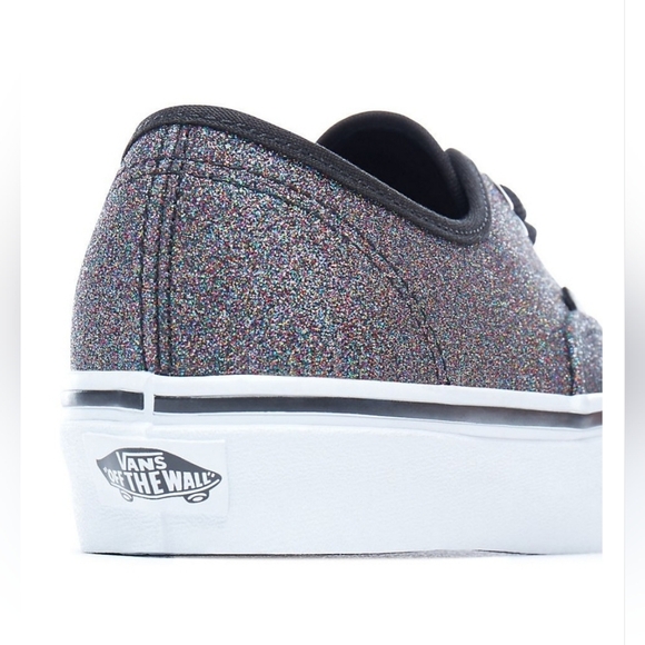 Vans, Authentic 'Glitter -‎ Rainbow Black' Trainers, Size 7 - Picture 13 of 15